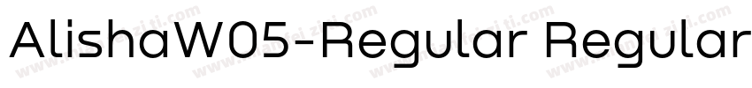 AlishaW05-Regular Regular字体转换